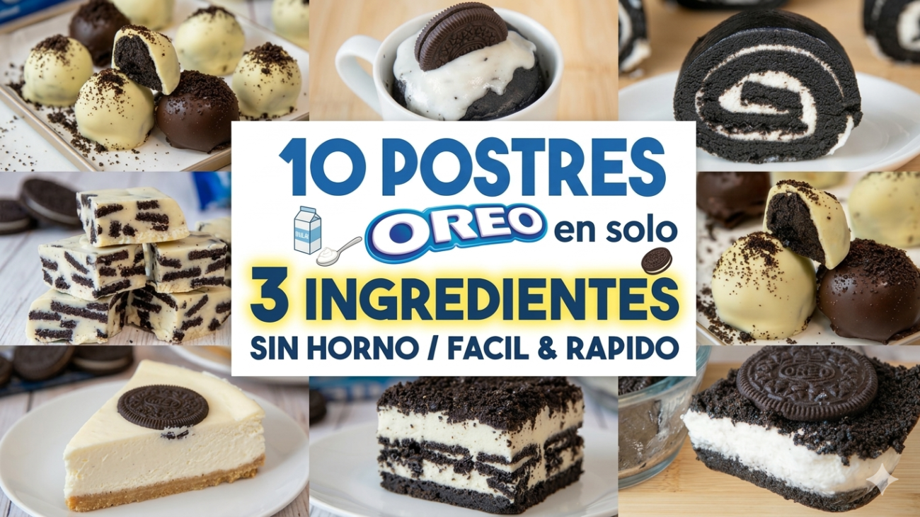 postres oreo sin horno